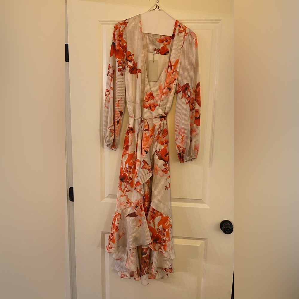 Chic Floral Long Sleeve Dress